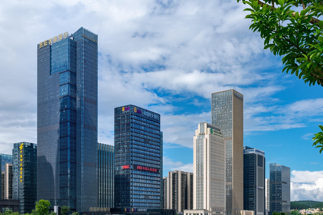 why-choose-us white cloud, stratus, cirrus, building, skyscraper, bank, enterprise, office building, china, nature, guizhou, guiyang, guizhou city, sunny days, summer, city, skyline