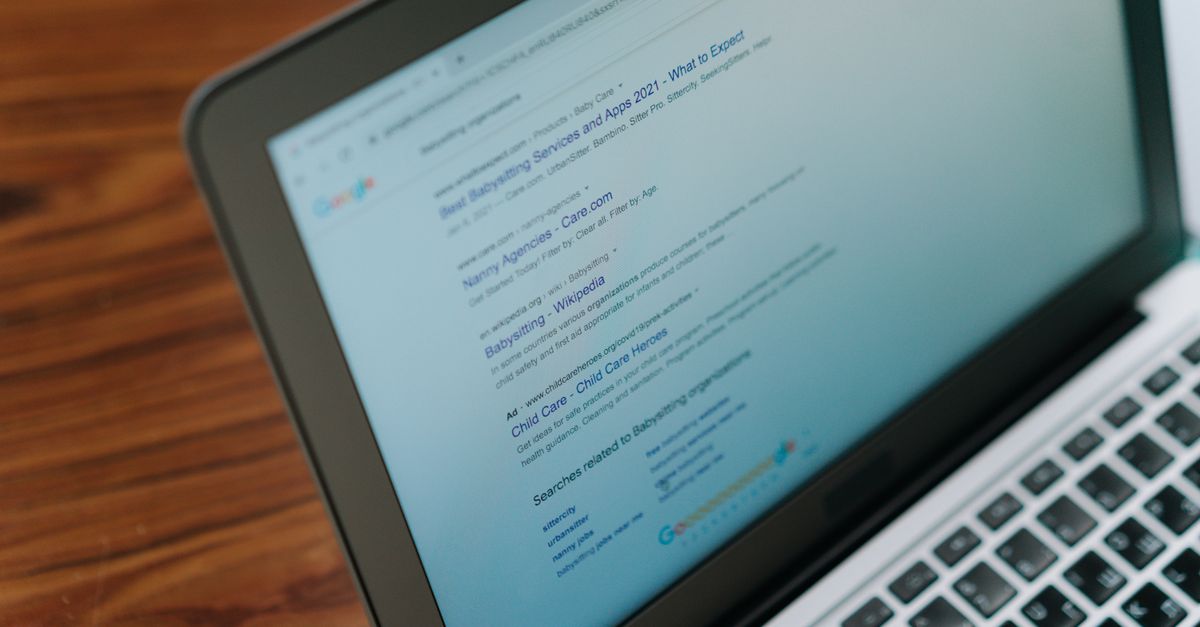 Sites Built to Convert: Expert Website Design & Development in Kuala Lumpur A close-up view of a laptop displaying a search engine page.